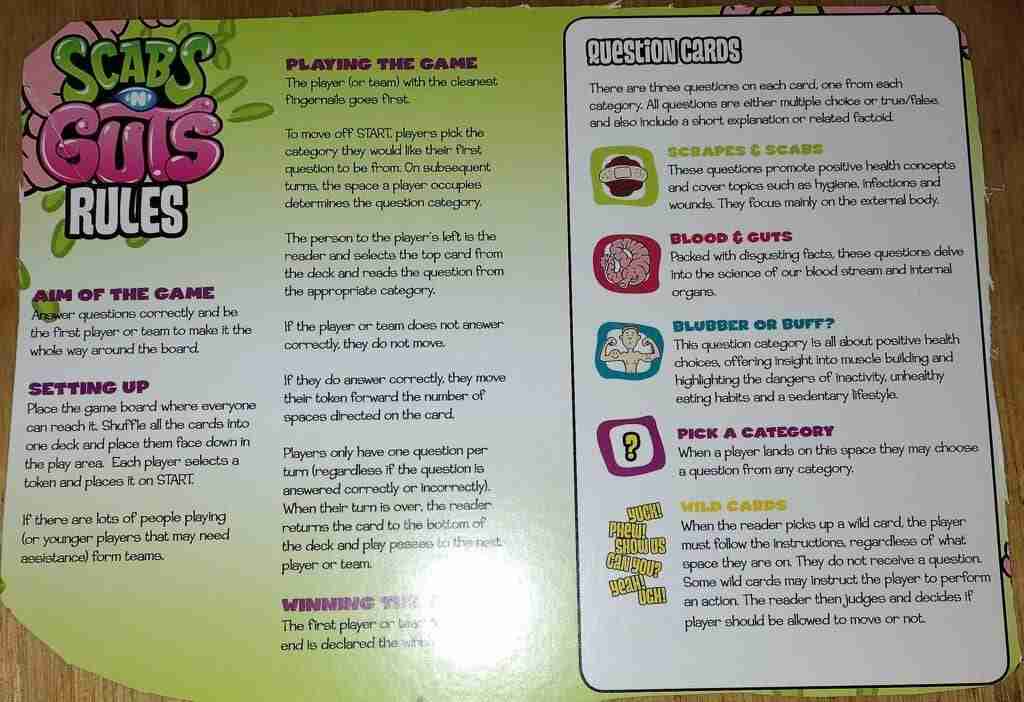 Scabs and Guts rules